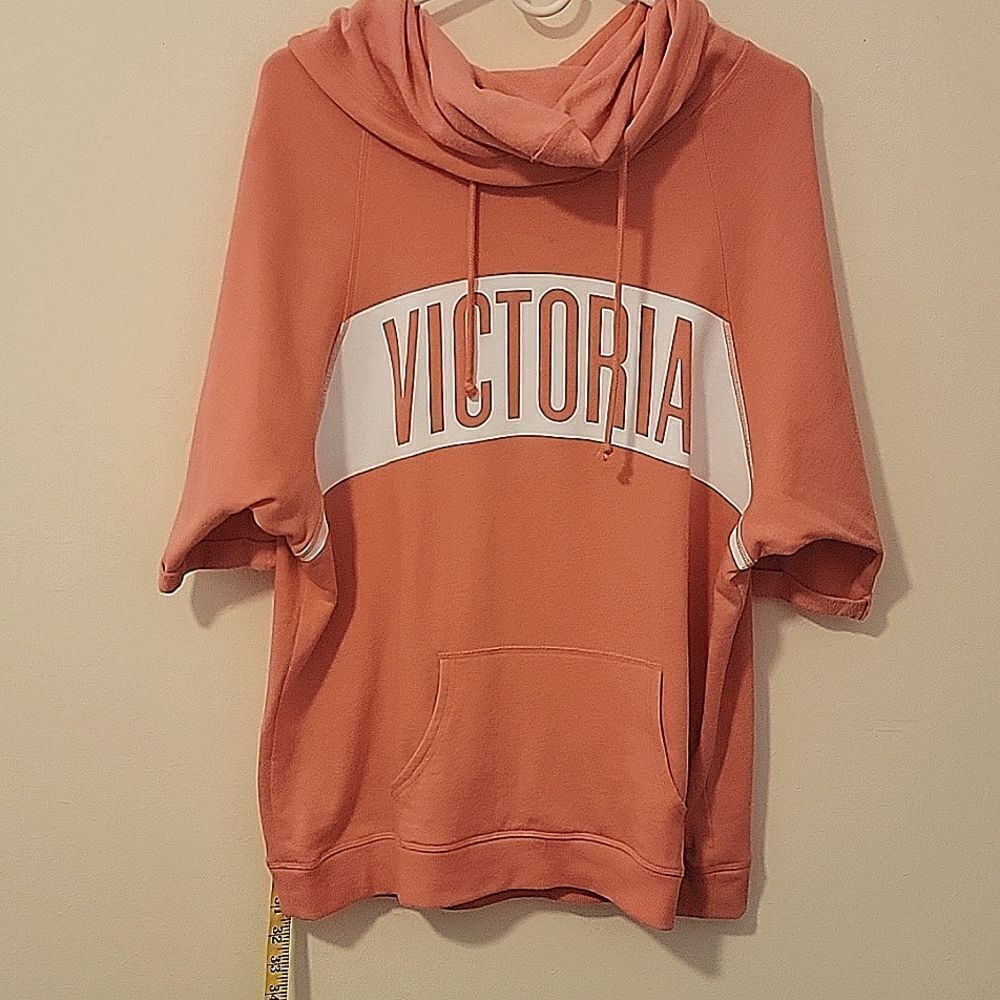 Victoria's Secret salmon pink hoodie Size S
